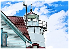 Stratfrod Point Light LH2904- Digital Painting